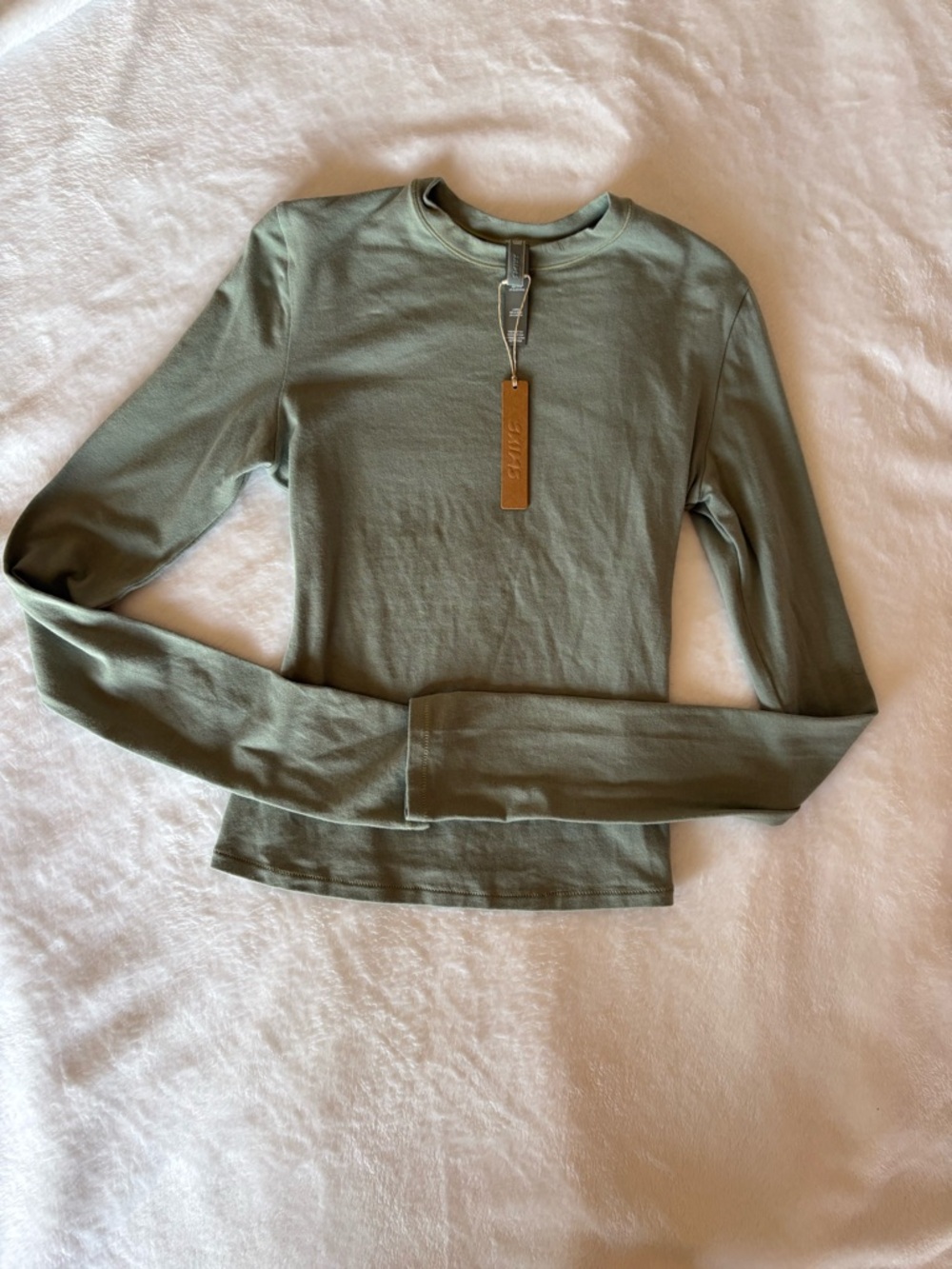 SKIMS Cotton Jersey Long Sleeve T-Shirt
